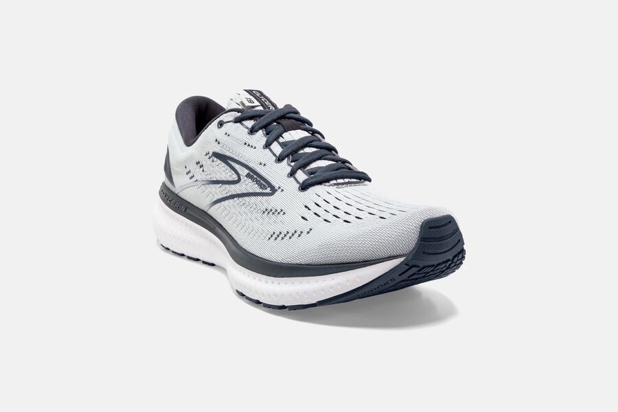 Glycerin 19 Road Brooks Running Shoes NZ Womens - White/Grey - AVNHTI-273